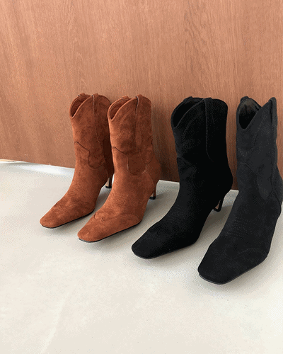 SUEDE WESTERN BOOTS