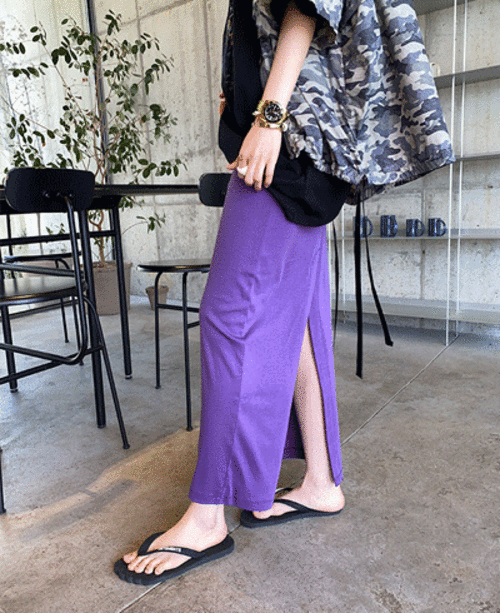 LEMAIRE LONG SKIRTS (PURPLE)